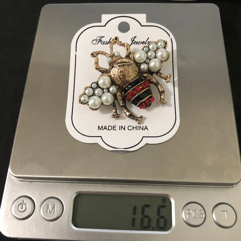Новинка трендовая большая брендовая брошь в виде пчелы модный искусственный