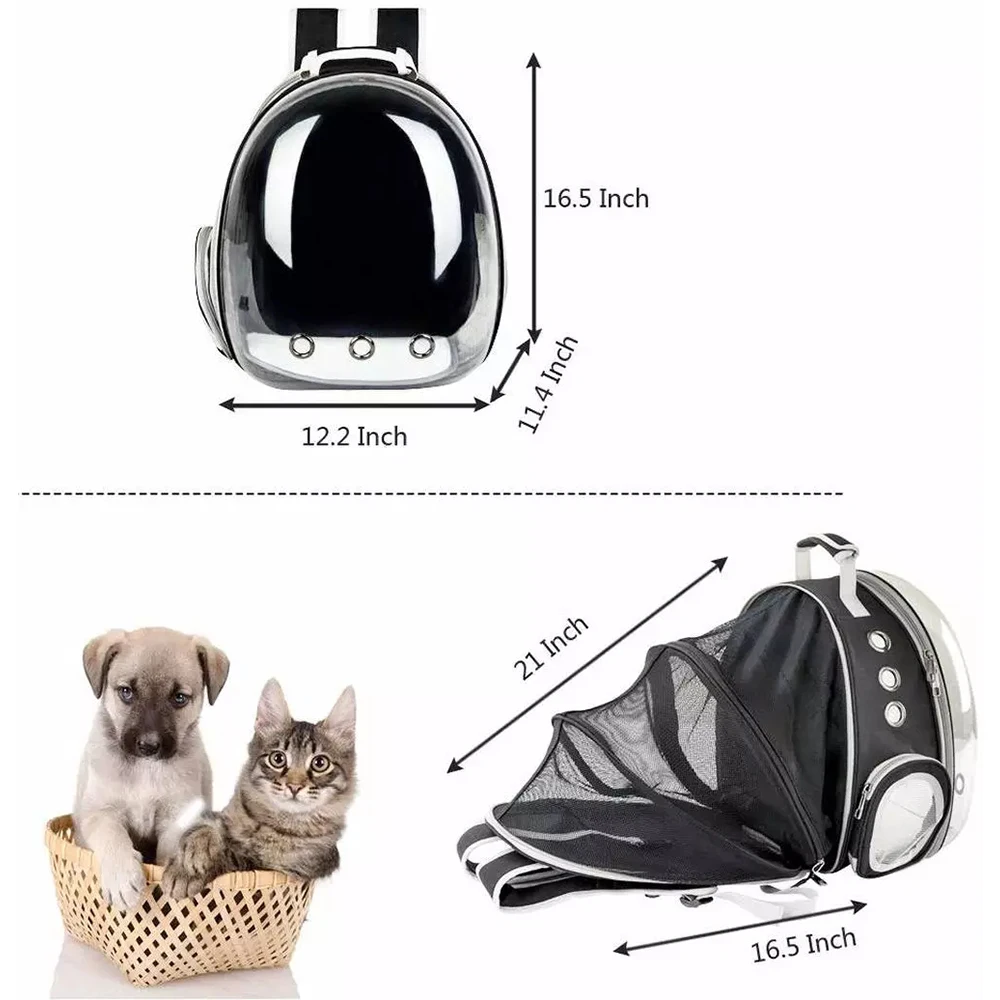 

Expandable Cat Carrier Backpack Portable Pet Puppy Traveling Outdoor Backpack Transporter Conveyor Cats Bag Pet Supplie
