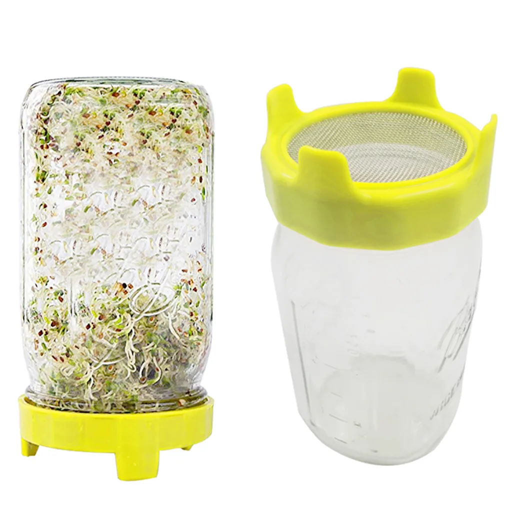 Фильтр Mason крышка банки Sprouting чистая крышка фасоли Sprouts фильтр