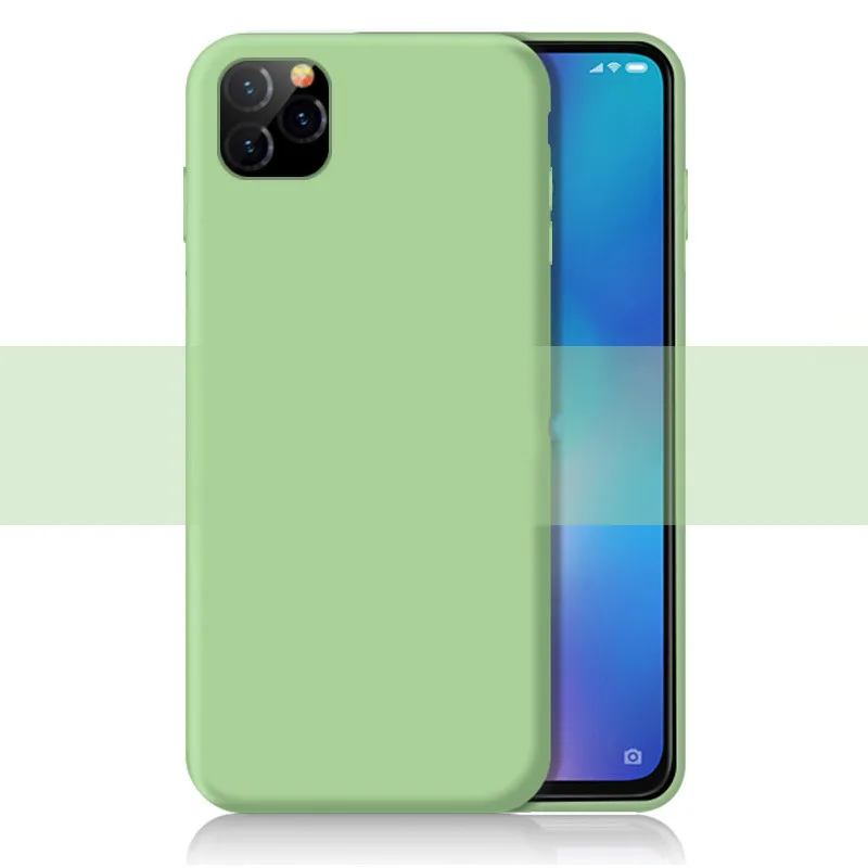 Phone Case For iPhone 11 Pro iphone 7 8 Plus 6 6S Silicone Liquid Original Cover XS Max XR X Cases | Мобильные телефоны и