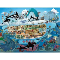 1500 pieces jigsaw puzzles assembling picture shark submarine puzzles toys for adults children kids games educational games toys