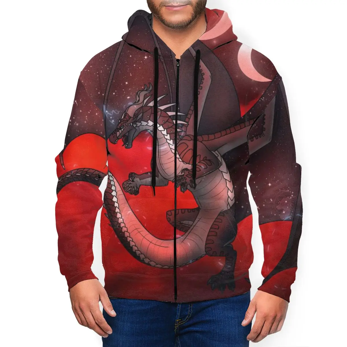 

Wings Of Fire Anime 3D Printed Zipper Hat Hoodie for Men Women Fashion Winter Sweaters
