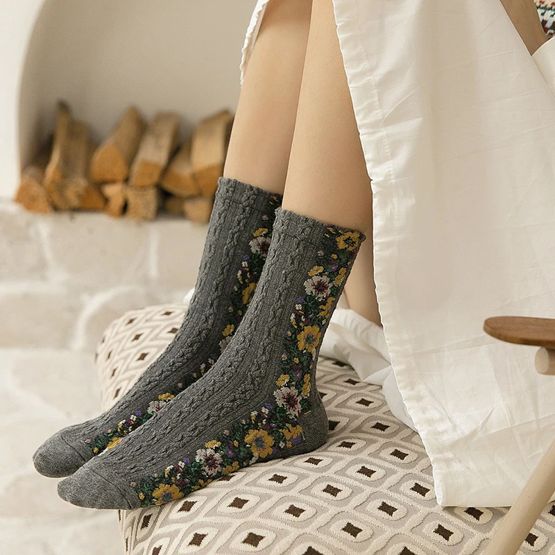 

Осень-зима однотонные Цвет носки без пятки в студенческом стиле женские хлопчатобумажные носки