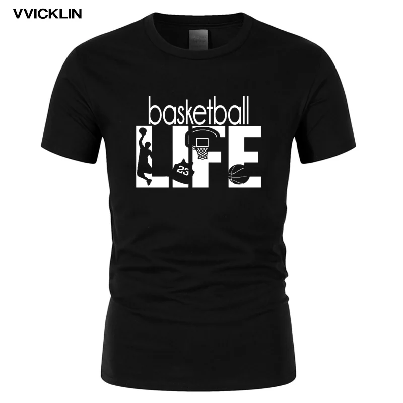

2021 Men's Basketball T-shirts Short Sleeve Comfort Jersey Cotton T Shirt summer fashion short sleeve o-neck tshirt casual Tops