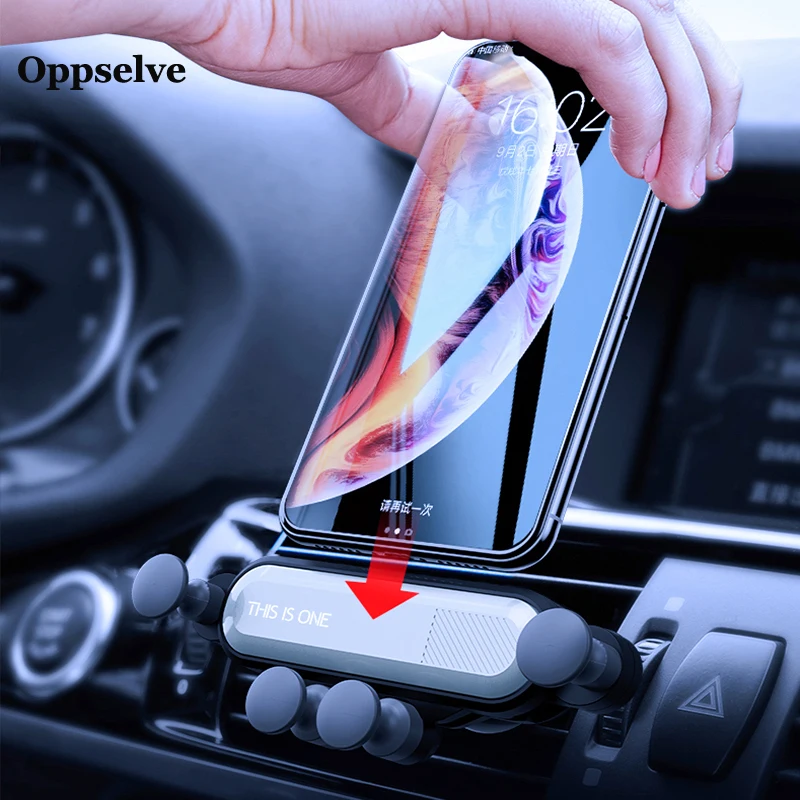 

Oppselve Gravity Car Phone Holder For iPhone 11 Pro Huawei P30 P20 Pro Lite Samsung Xiaomi Redmi Air Vent Car Mount Holder Stand