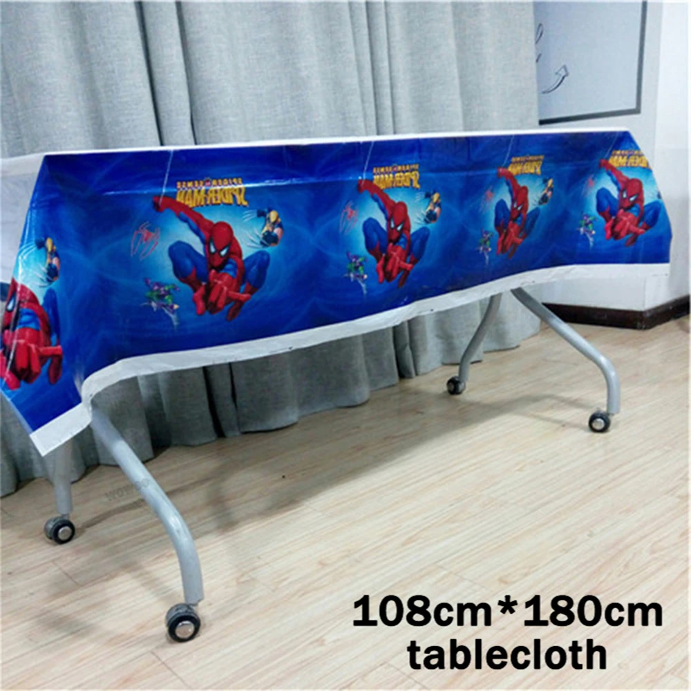 Накрывало на стол одноразовое Spiderman Avenger Mickey Princess Kid Boy Birthday Party Supplies оптом.