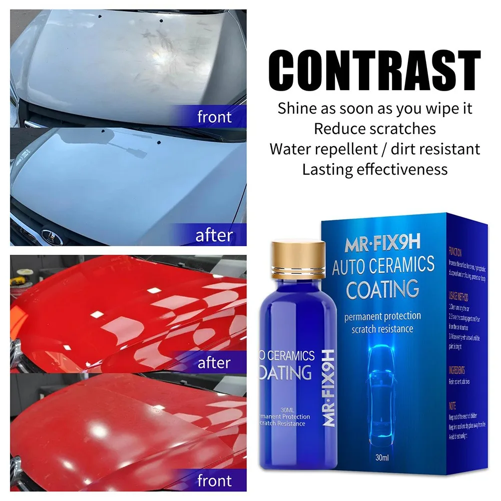 

30ml Headlight Polish Liquid Car Accessories 9H Headlight Cover Len Restorer Repair Liquid Polish Cleane