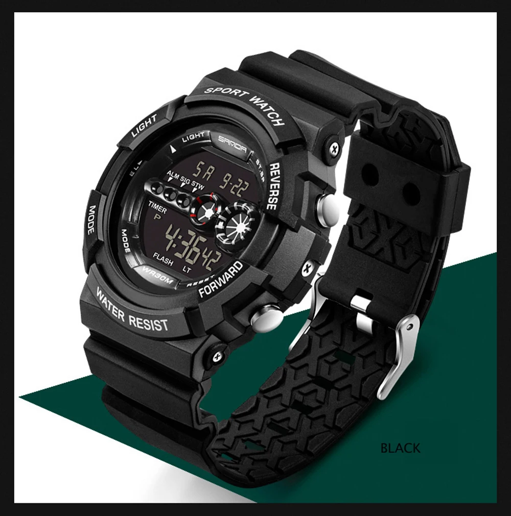 SANDA цифровые часы G стильные мужские спортивные водонепроницаемые военные