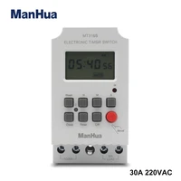 manhua 220vac 30a mt316s digital automatic electronic programmable timer switch with ce temporizador digital