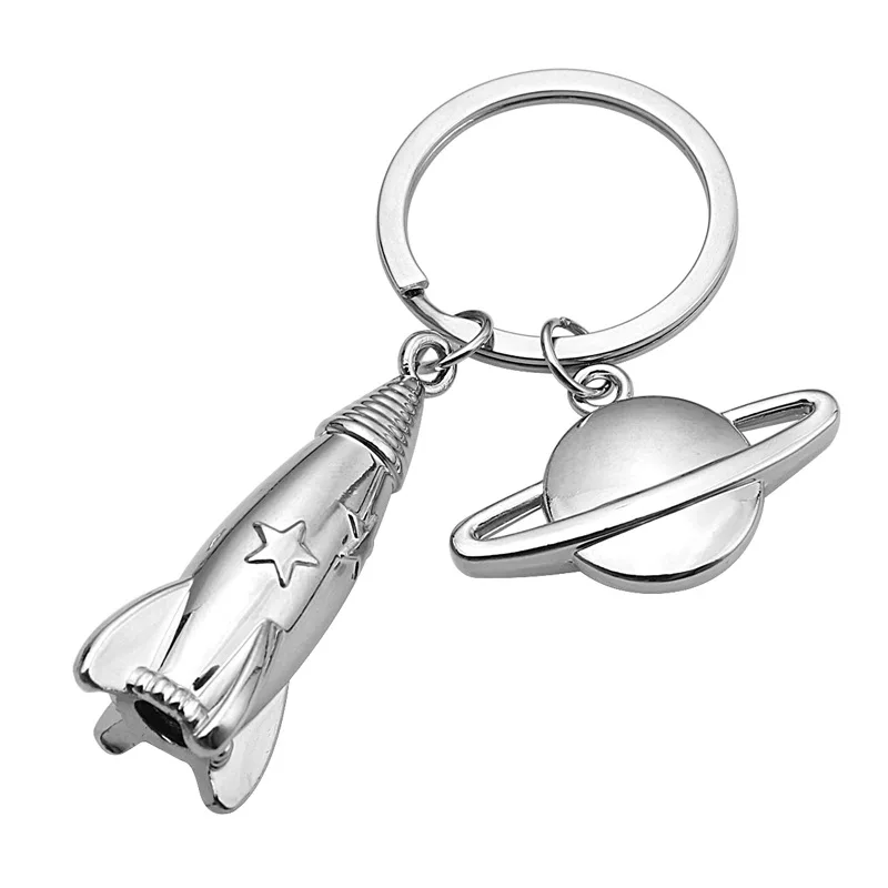 

Rocket Keychain Astronaut Pendant Spaceship Metal Bag Key Chain Car Keychain Factory Diy Keychain Accessories Keychain Charms
