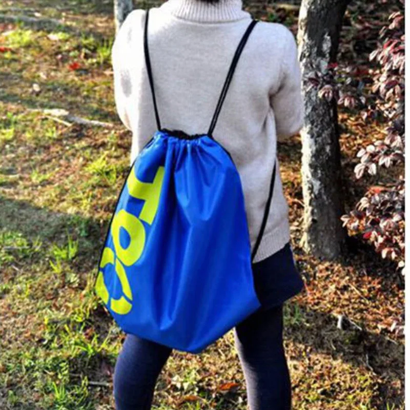 

1pcs 4 Colors Waterproof Nylon Soft Beach Bag Backpack Multi Function Women Girls Drawstring Bag
