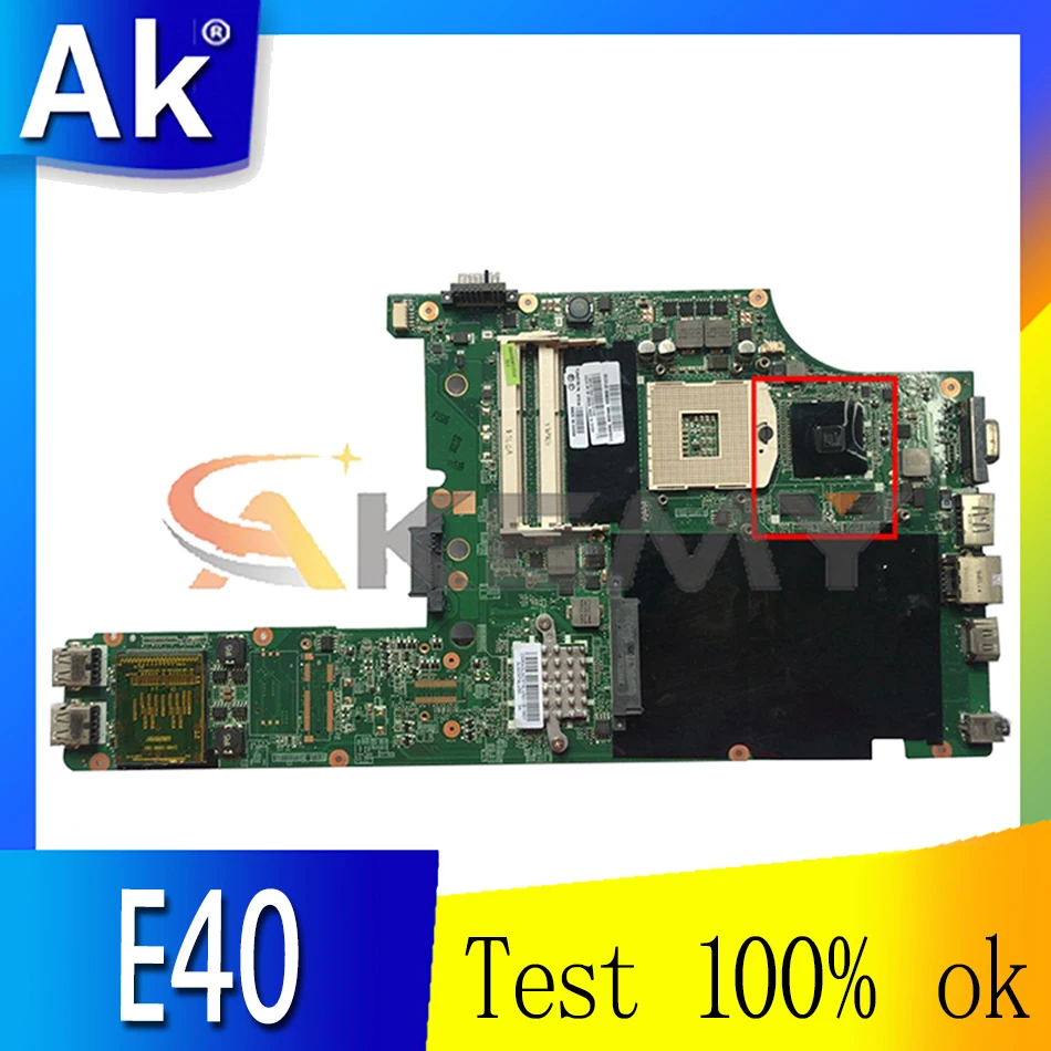 

Akemy DA0GC5MB8F0 Is Suitable For Lenovo Thinkpad E40 Laptop Motherboard 63Y2134 63Y1598 PGA989 HM55 100% Test Work