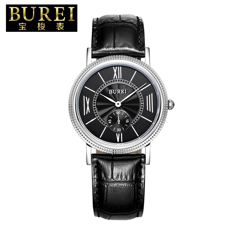 BUREI 3015 Switzerland RONDA 1064 наручные часы для женщин люксовый бренд ретро пара кварцевых