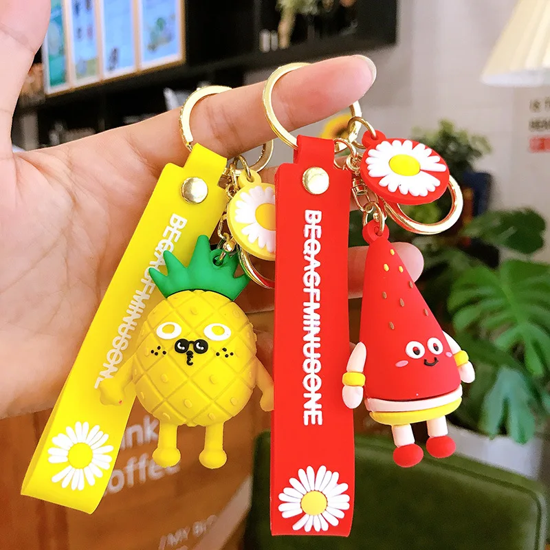Мультяшная фруктовая кукла школьная сумка кулон брелки INS пара брелок милый