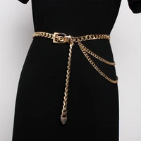 the thick chain waist chain metal material atmosphere elegant fashion decorative dress with skirt belt ornaments