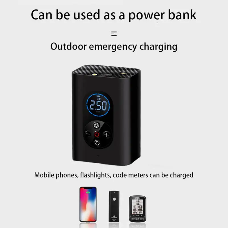 

Portable Inflator Pump Car Air Compressor Smart Digital Tire Pressure Detection Auto Tire Pump Car Bike Motorcycle Accessories