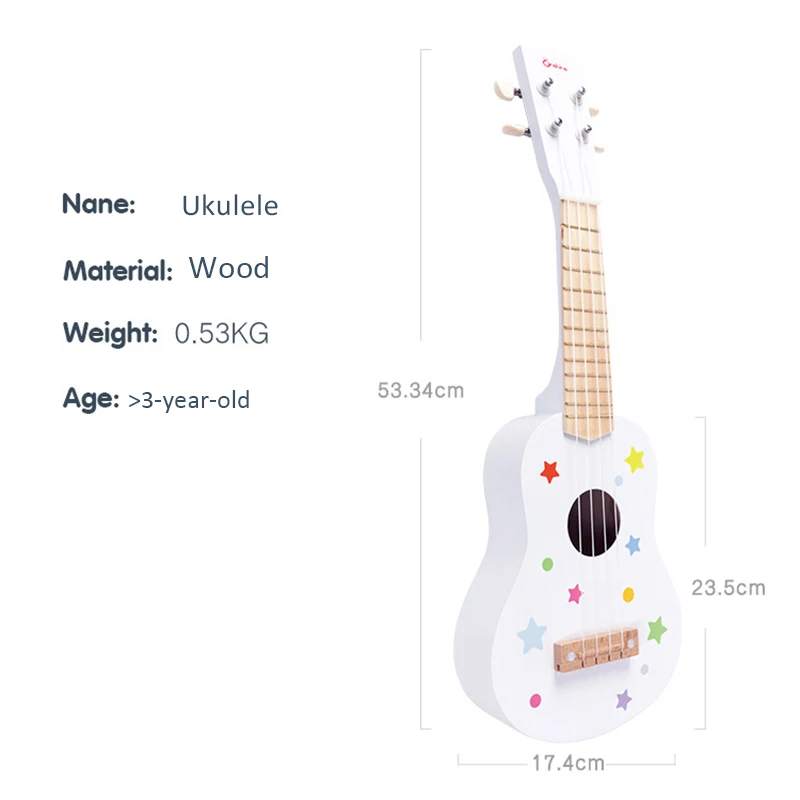 Раннее Образование Onshining Mini Ukulele музыкальный инструмент моделирование игрушечные гитары игрушки деревянные дети игра для детей подарок от AliExpress RU&CIS NEW