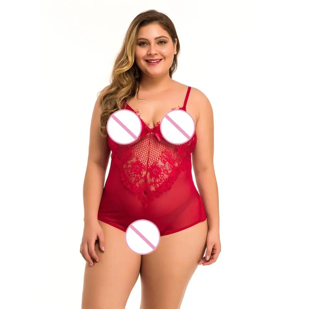 Женское нижнее белье новое цельное Сетчатое кружевное с V-образным вырезом