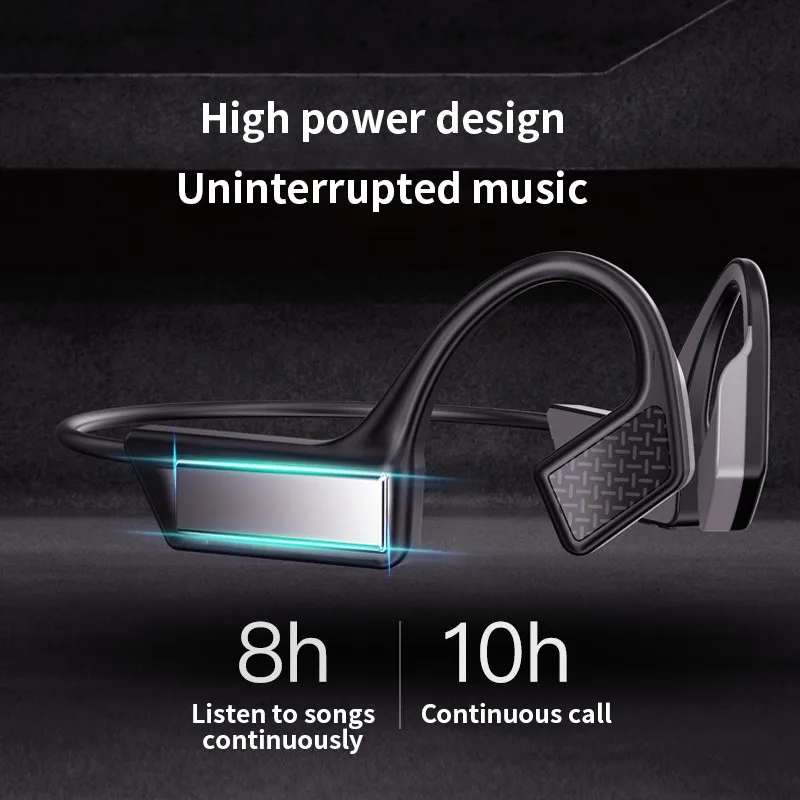 

New Bluetooth 5.0 Wireless Headphones Bone Conduction Not In-Ear Headset Outdoor Sports Earphone with Mic Handsfree Headsets