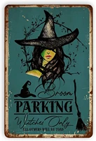 baby kleidung weant metal vintage tin signs broom parking witches only funny wall decor for home bars pubs cafes metal sign