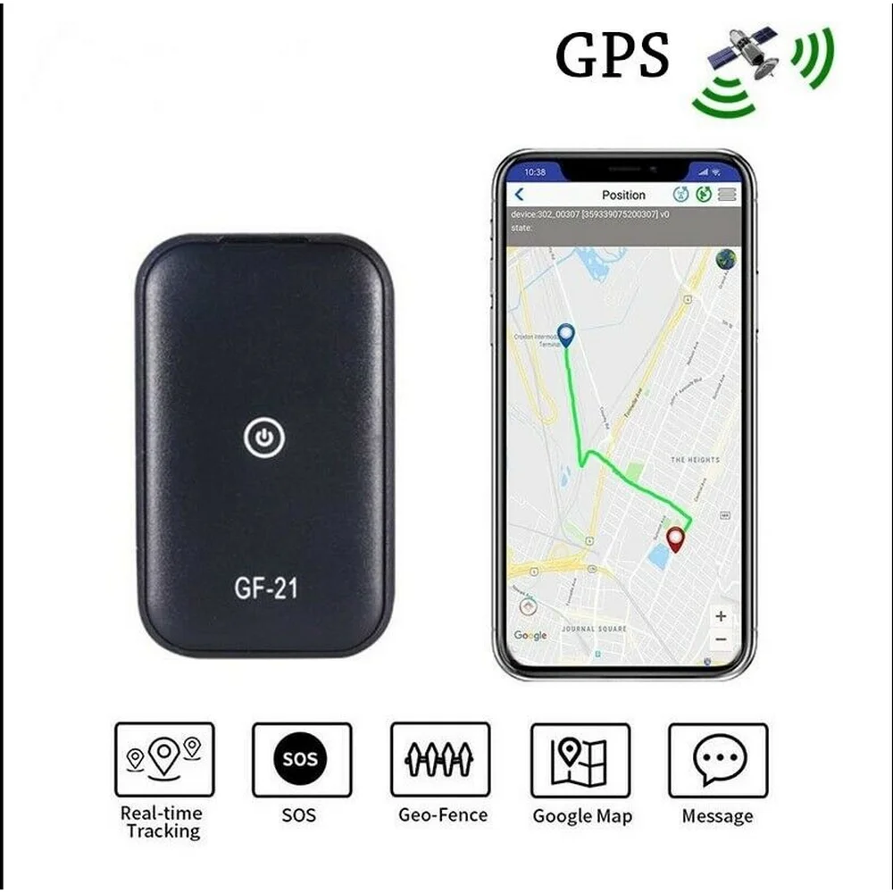 

GF21 Mini GPS Real Time Car Tracker Anti-Lost Device Voice Control Recording Locator HD Microphone WIFI+LBS+GPS Pos Locator