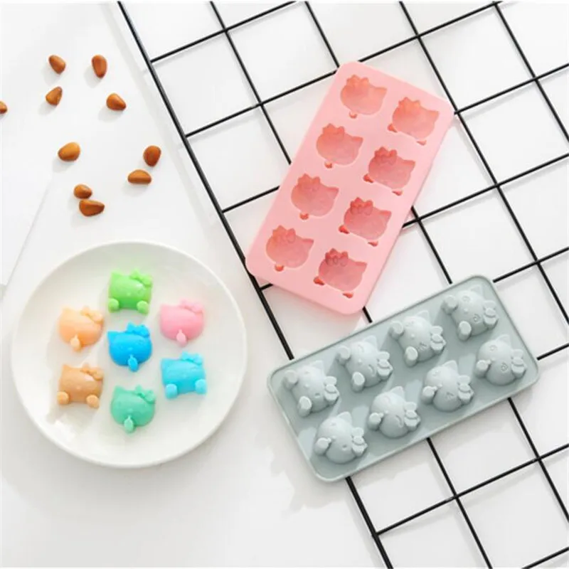 Милый Кот силиконовая форма для торта шоколадного мыла помадка сахарное