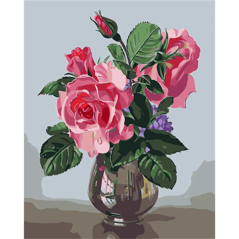 

Canvas painting, flowers, living room decorative painting, modern style
