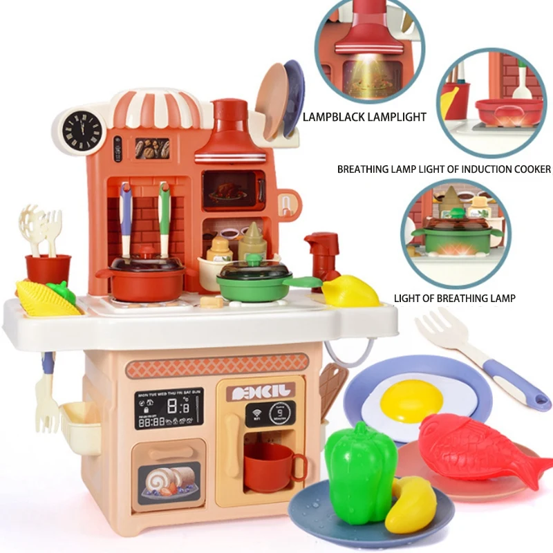 Cooking Food Sets Vegetables Fruits Pretend Play Kitchen Kits Toy for Children with Toys | Игрушки и хобби