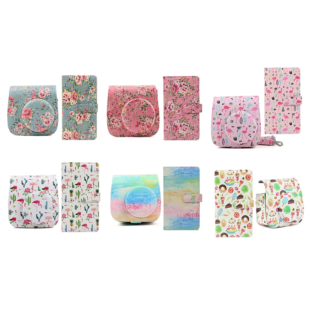 Дизайн того же альбом & PU кожаный чехол в паре для ЖК дисплея с подсветкой Fujifilm Instax