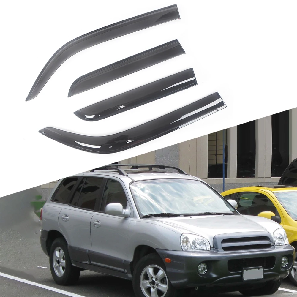 

Козырек автомобильный тонированный черный для Hyundai Santa Fe 2001-2018