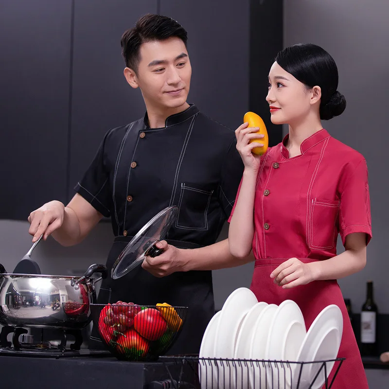

Sleeve Men And Women's Customized Fashion Light And Breathable Western Restaurant Bakery Shop Kitchen Chef's Clothing