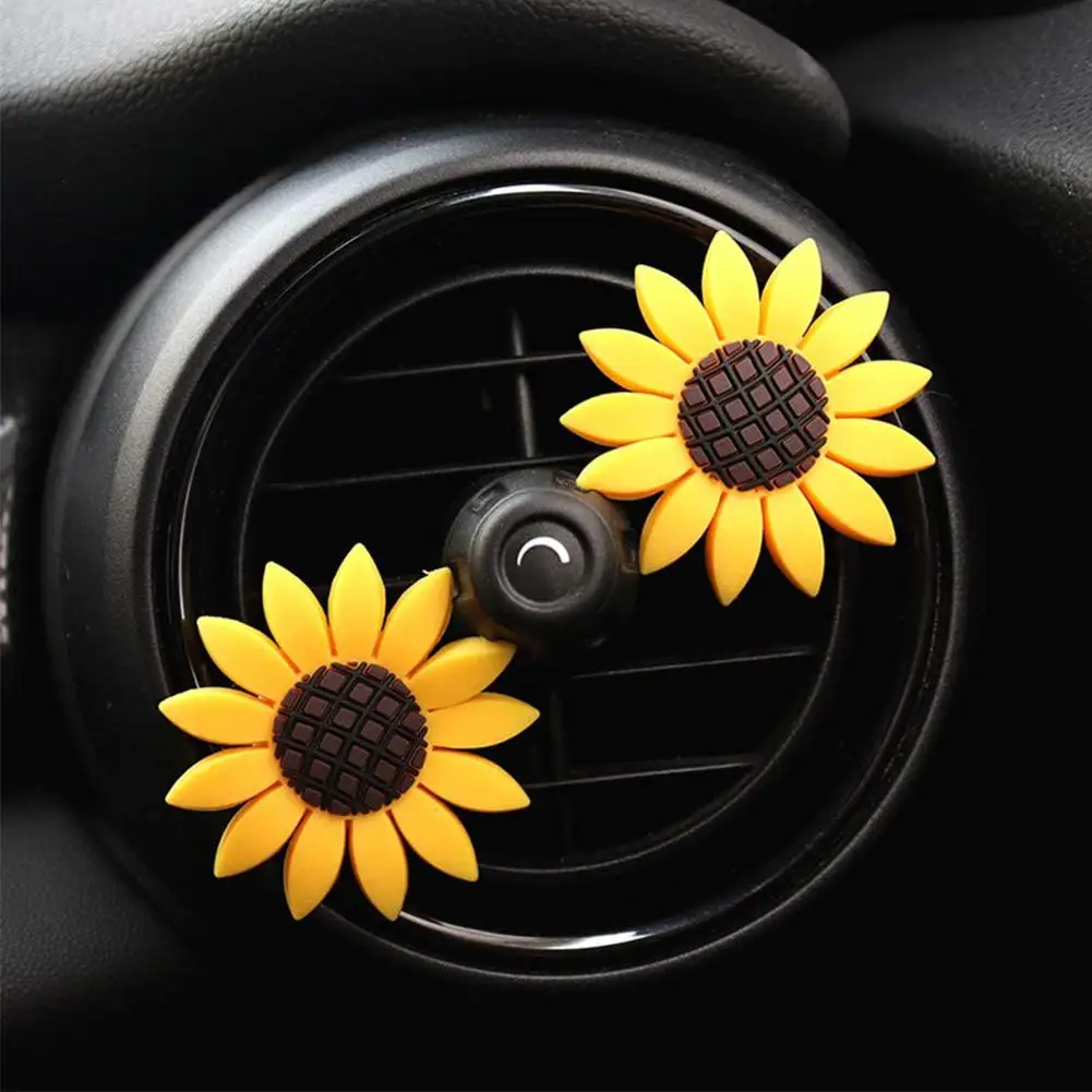 2 шт. автомобильный освежитель воздуха в форме подсолнуха | Автомобили и