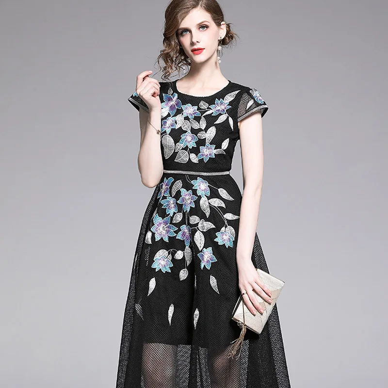 Женское платье 2019 кружевные сетчатые винтажные вечерние сексуальные а силуэта