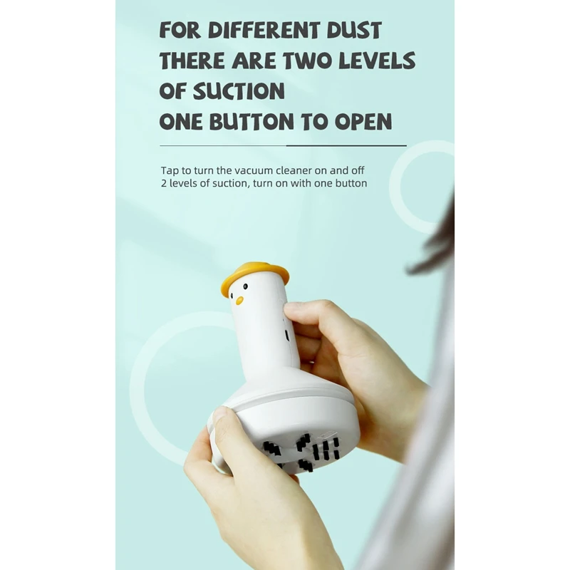 

Childlike Desktop Vacuum Cleaner Household USB Charging Handheld Car Portable Mini Cleaner