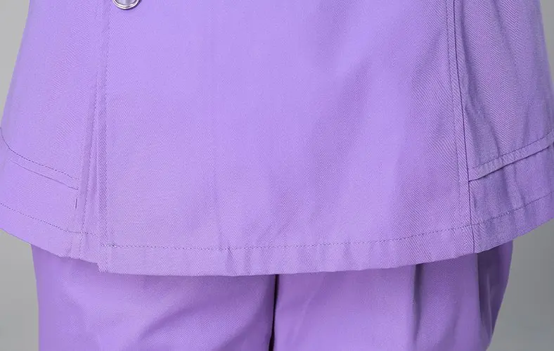 Однотонная одежда для медсестры костюм с коротким рукавом медицинская