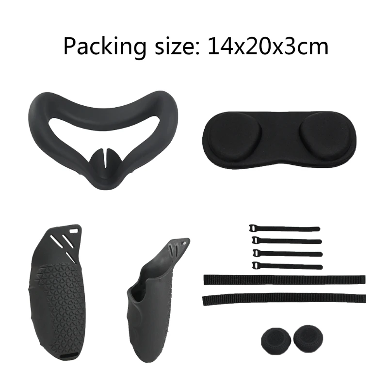 

Rocker Cap VR Lens Cover Half Silicone Case Handle Grip Strap for-Oculus Quest 2 203A
