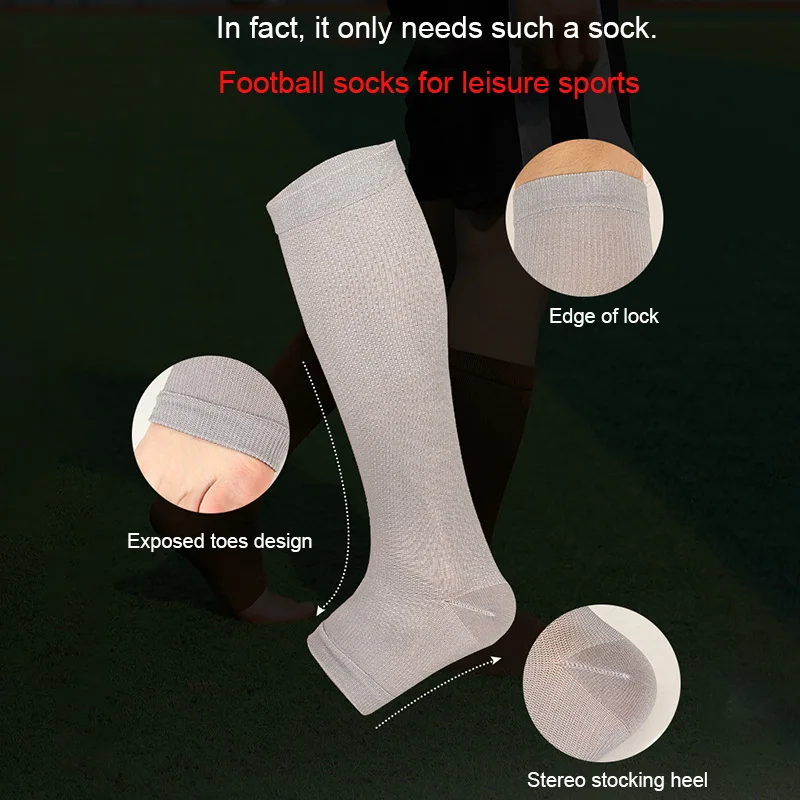 Мужские и женские носки теплые однотонные компрессионные чулки Чулки до колена с