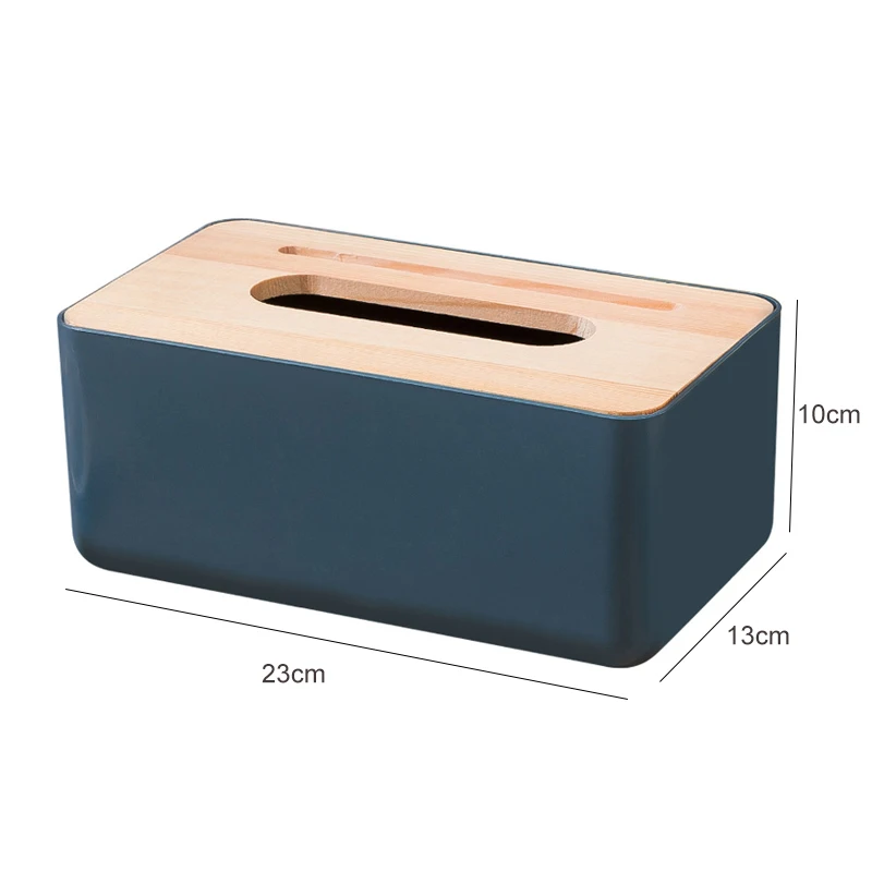

Wooden Plastic Tissue Box Wooden Cover Napkins Case with Phone Holder For Kitchen Room Toilet Napkin Container Home Organizer