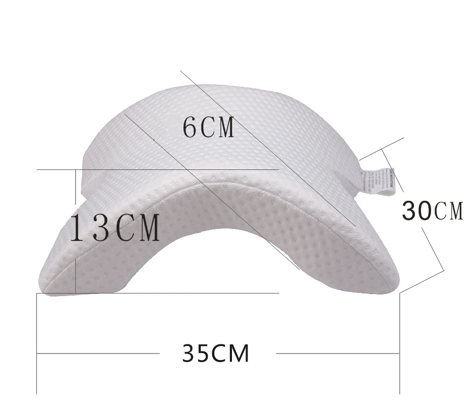 

Curved Slow Rebound Memory Foam Pillow Anti Pressure Hand Numb & Neck Protection & Dead Arms Couple Pillow Office Napping
