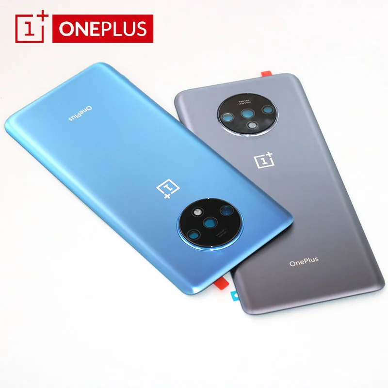 

NEW Original Oneplus 7T Back Battery Cover Glass Rear Door Housing Case +Camera Lens+Adhesive One Plus Seven T 1+ 7T 6.55 inch