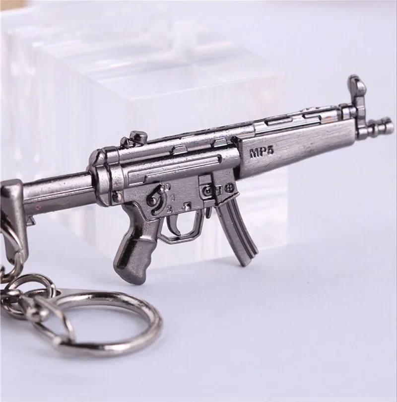 Высокая моделирования Counter Strike MP5 Пистолеты 6 см брелок с винтовкой CS Снайпер ключ