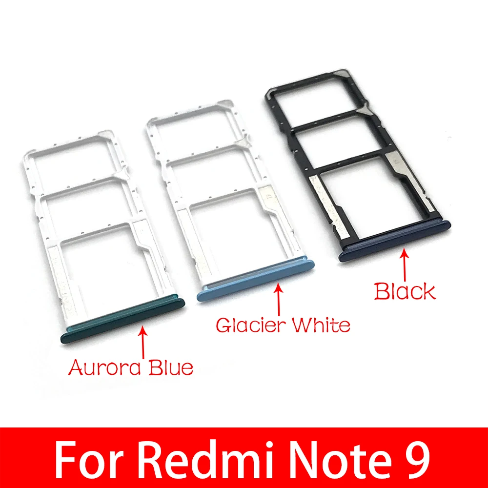 Держатель слота для SIM-карты 2 шт. аксессуары Xiaomi Redmi Note 9 держатель лотка Sim-карты Pro