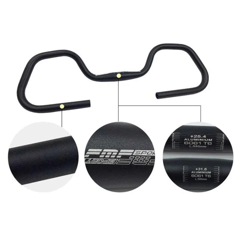 

Aluminum Alloy 25.4/31.8mm Bicycle Cycle Handlebar Leisure Butterfly HandleBar Bicycle Part Road Bike Handlebar