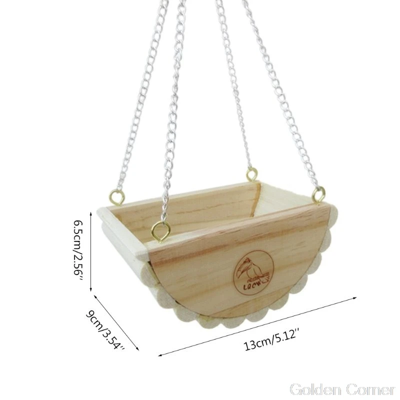 Подставка для качели из натурального дерева домик игрушка хомяка крысы мыши