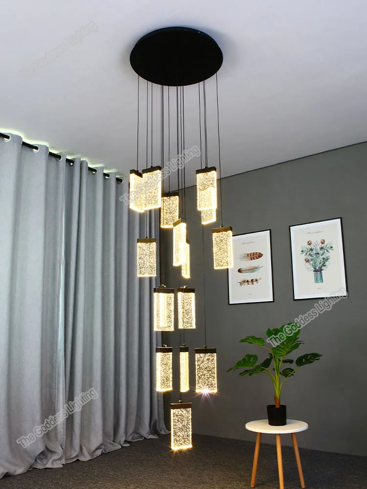 Современные потолосветодиодный светодиодные люстры с пузырьками лампы для