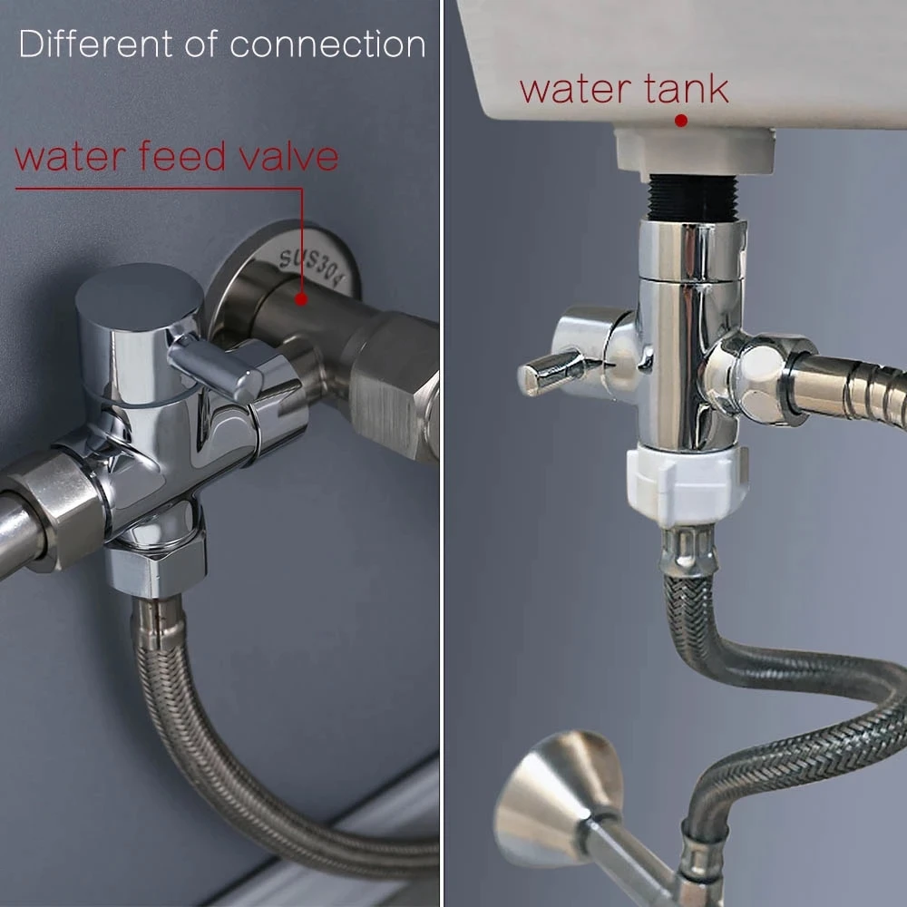 

Handheld Toilet bidet sprayer set Kit Stainless Steel Hand Bidet faucet for Bathroom hand sprayer shower head self cleaning