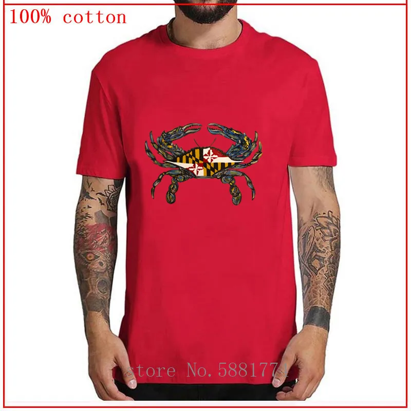 Мужская хлопковая футболка черная забавная с изображением красного флага