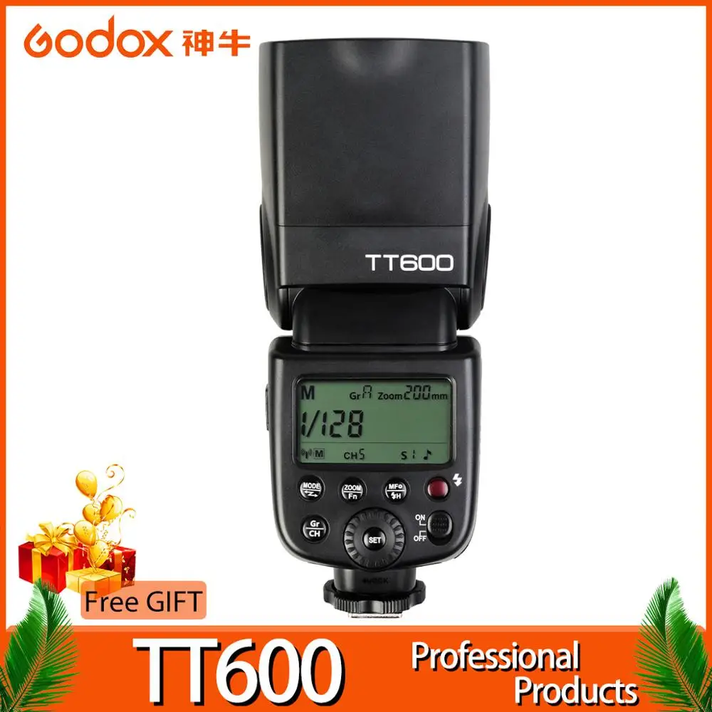Godox TT600 TT600S 2,4G Беспроводная фотовспышка со встроенным триггером для SONY Canon Nikon Pentax Olympus Fuji