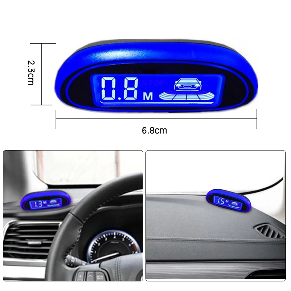 Система помощи при парковке автомобиля с 4 датчиками система детектора легкая