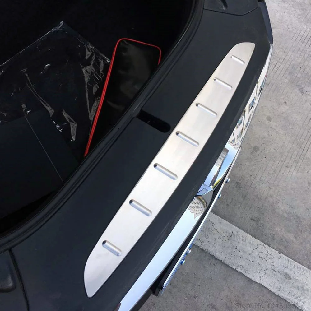 Подходит для Tesla MODEL X 2016 2017 2018 из нержавеющей стали внутренний задний бампер